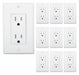 White Wall Outlet 15 Amps PK10