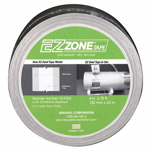 Aluminum Tape 4 in W 75 ft L Silver