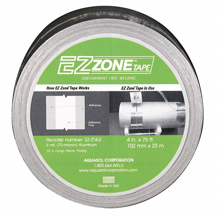 Aluminum Tape 4 in W 75 ft L Silver