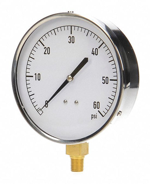 G3995 Pressure Gauge Mechanical Cont 4-1/2 In