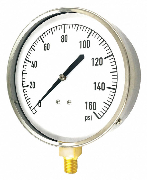 G3995 Pressure Gauge Mechanical Cont 4-1/2 In
