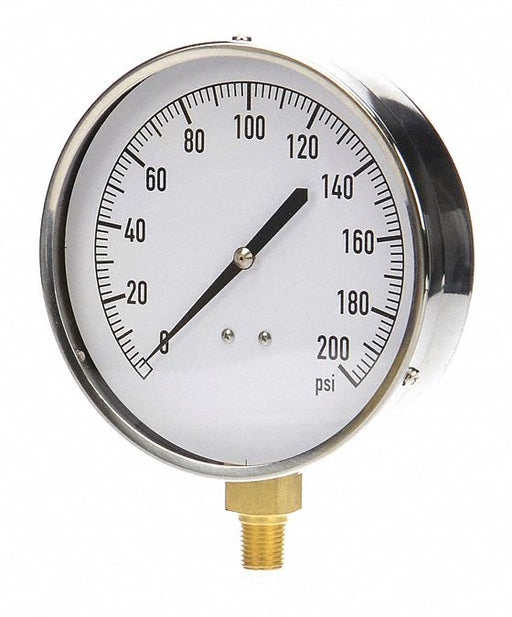G3995 Pressure Gauge Mechanical Cont 4-1/2 In