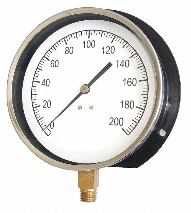 Pressure Gauge Mechanical Cont 4-1/2 In