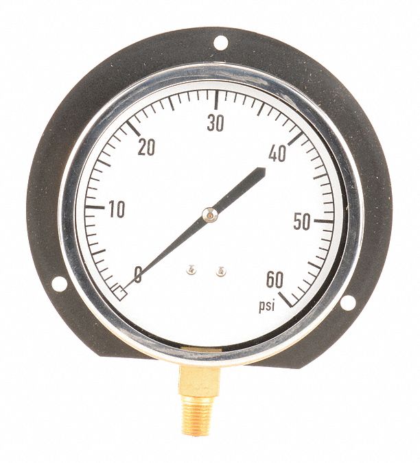 Pressure Gauge Mechanical Cont 4-1/2 In