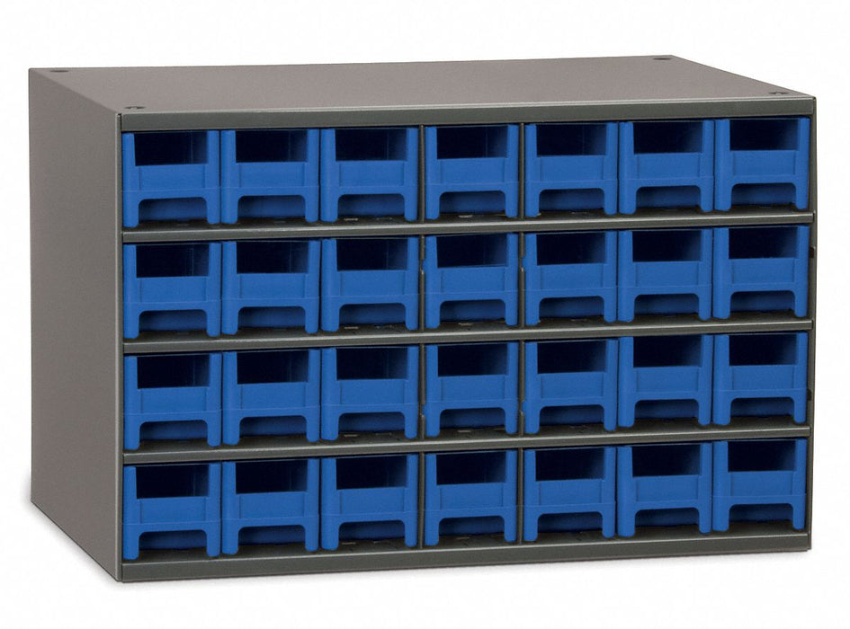 G2389 Bin Cab 28BlueDrwr Gray 11 H BlueDrwr
