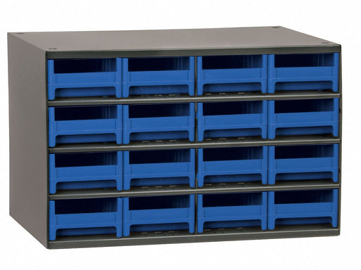 G2391 Bin Cab 16BlueDrwr Gray 11 H BlueDrwr