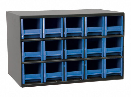 G2392 Bin Cab 15BlueDrwr Gray 11 H BlueDrwr