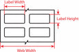 Pre-Cut Label Stock Roll White Matte
