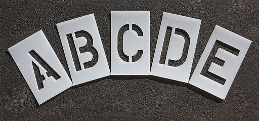 Pavement Stencil 6 in Alphabet Kit 1/16