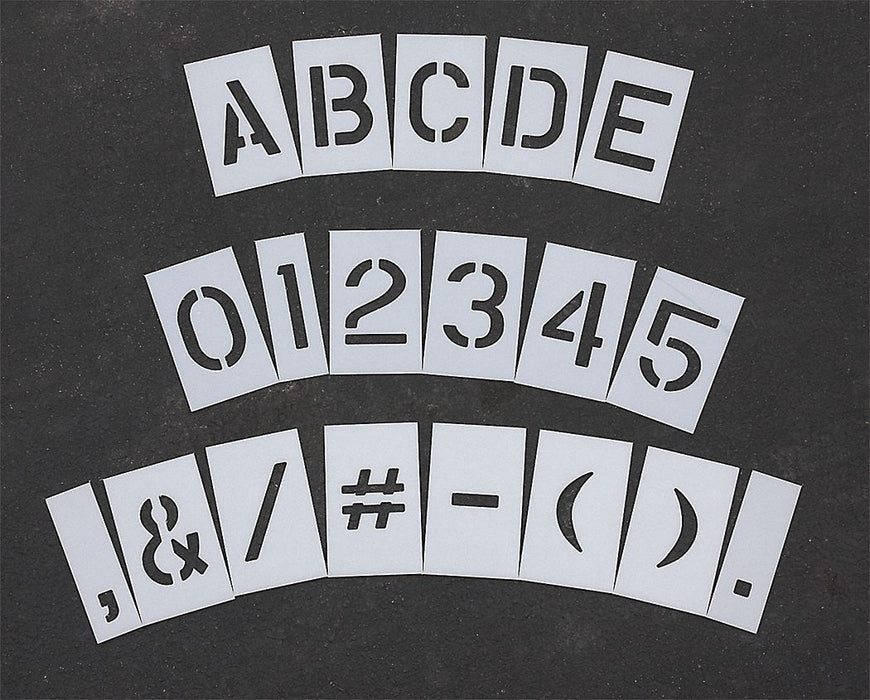 StencilSet ComboSet Polyethylene 63pcs