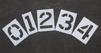 StencilSet NumberSet Polyethylene 12pcs