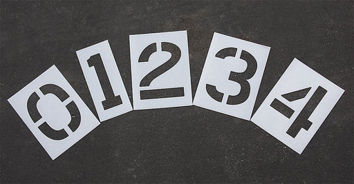 StencilSet NumberSet Polyethylene 12pcs