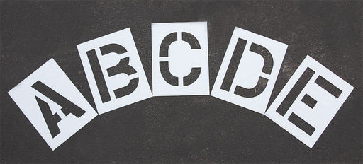 Pavement Stencil Alphabet Kit 12 in H