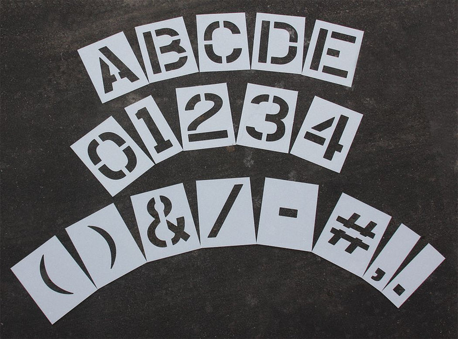StencilSet ComboSet Polyethylene 63pcs