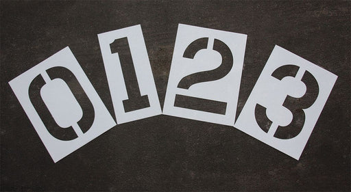 Pavement Stencil 24 in Number Kit 1/16
