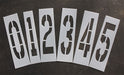 StencilSet NumberSet Polyethylene 12pcs