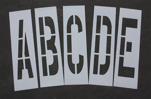 StencilSet LetterSet Polyethylene 28pcs