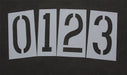 StencilSet NumberSet Polyethylene 12pcs