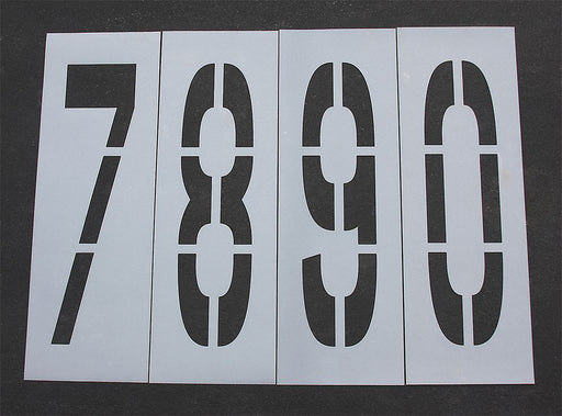 Pavement Stencil 48 in Number Kit 1/8