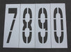 StencilSet NumberSet Polyethylene 12pcs