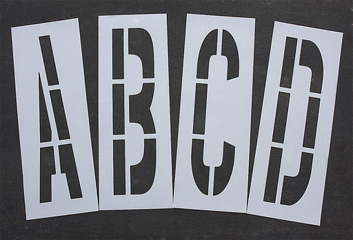 Pavement Stencil 48 in Alpha Kit 1/16