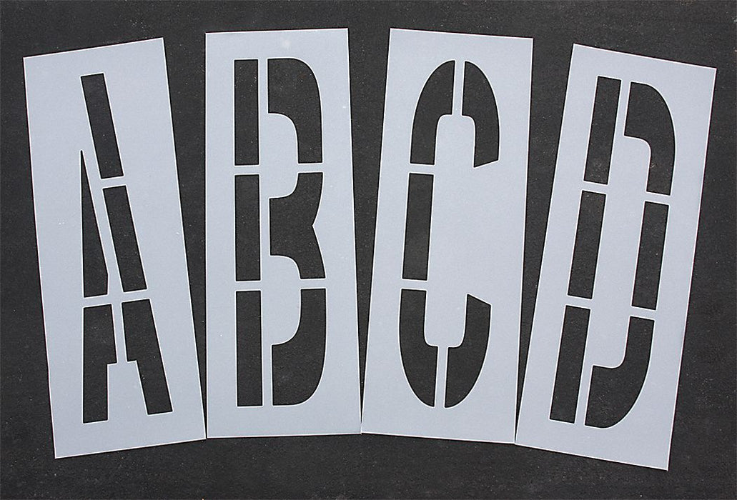 StencilSet LetterSet Polyethylene 28pcs