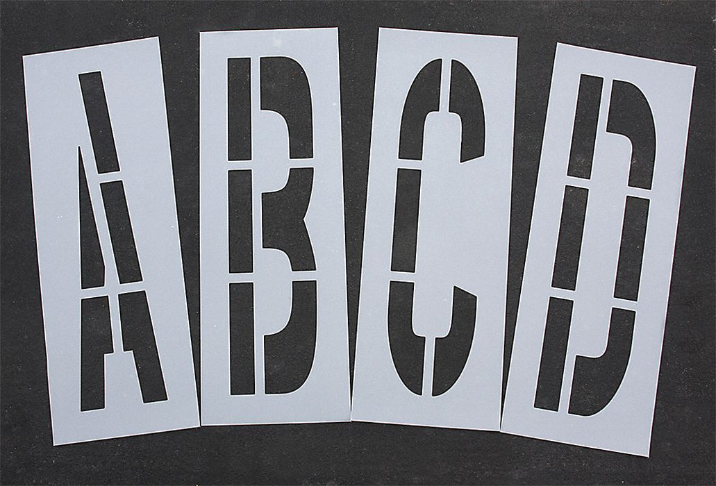 StencilSet LetterSet Polyethylene 28pcs