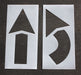 IndivStencil Symbol Polyethylene 2pcs