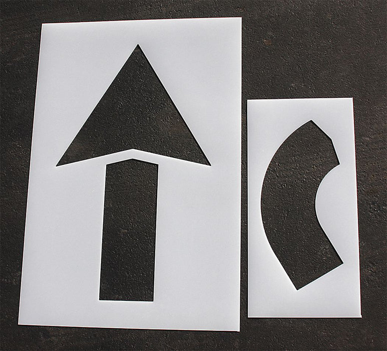 IndivStencil Symbol Polyethylene 2pcs