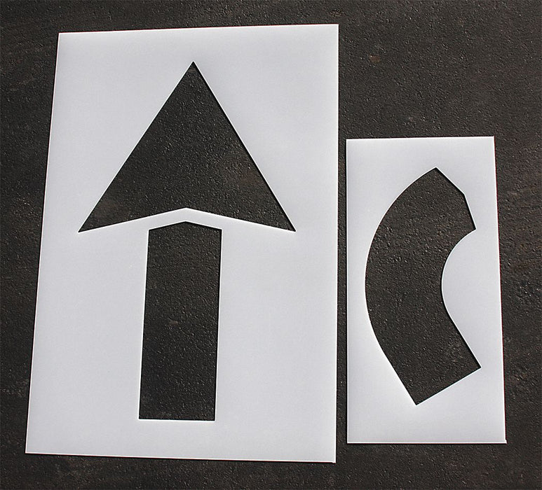 IndivStencil Symbol Polyethylene 2pcs