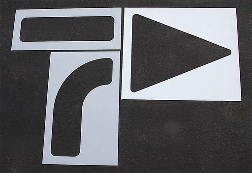 Pavement Stencil 90 in Arrow Kit 1/16