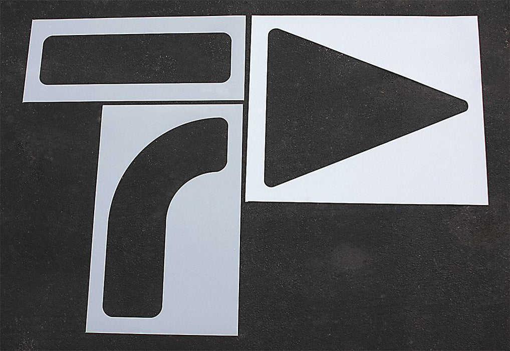 IndivStencil Symbol Polyethylene 3pcs