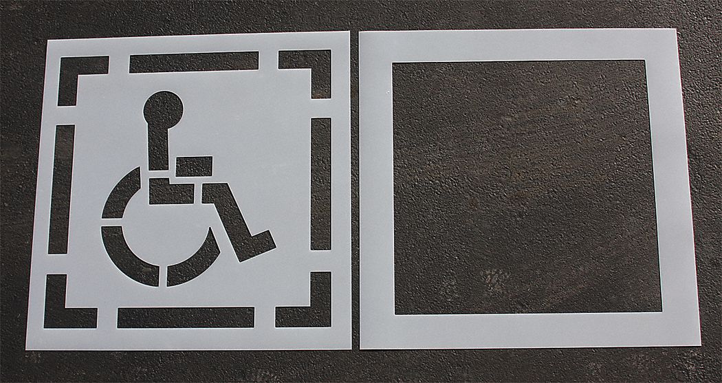 IndivStencil Symbol Polyethylene 2pcs