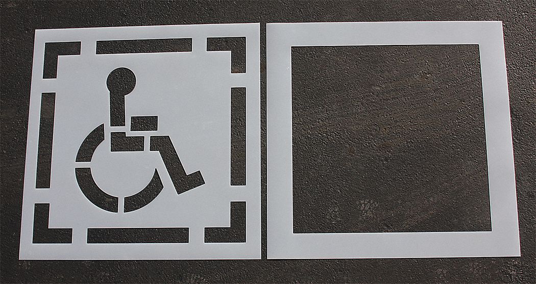 IndivStencil Symbol Polyethylene 2pcs