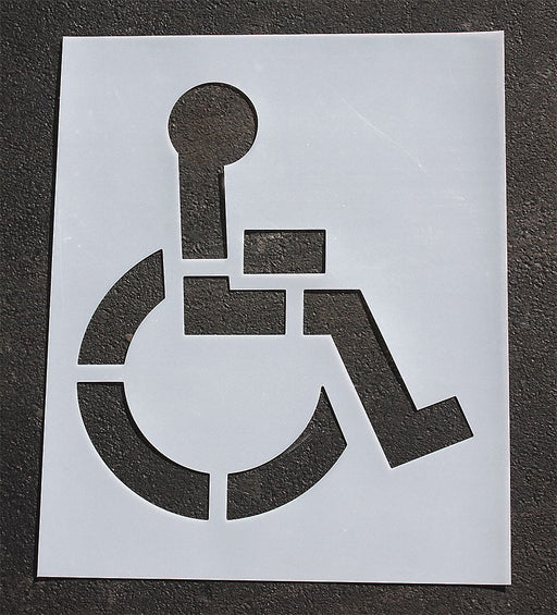 Pavement Stencil 48 in Handicap 1/8
