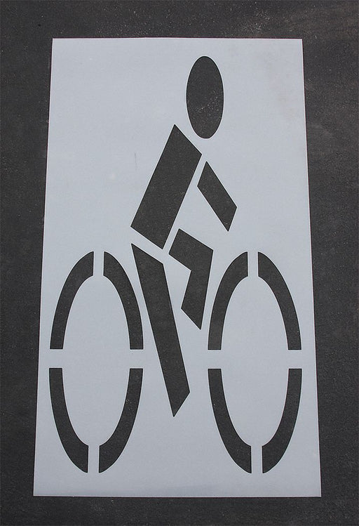 Pavement Stencil 78 in Bike Lane 1/16