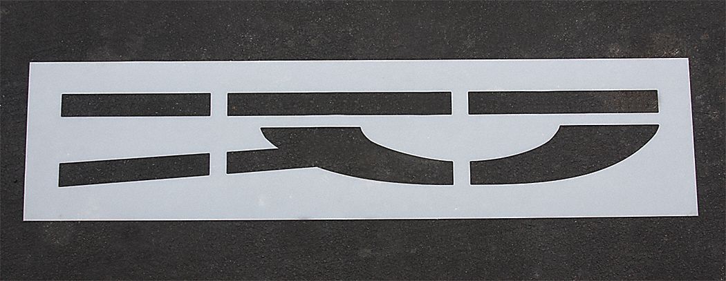 IndividualStencil Letter Polyethylene