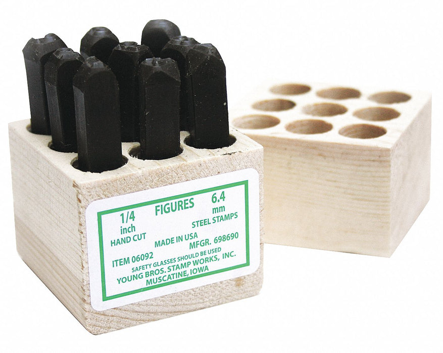Hand Stamp Kit Number Set