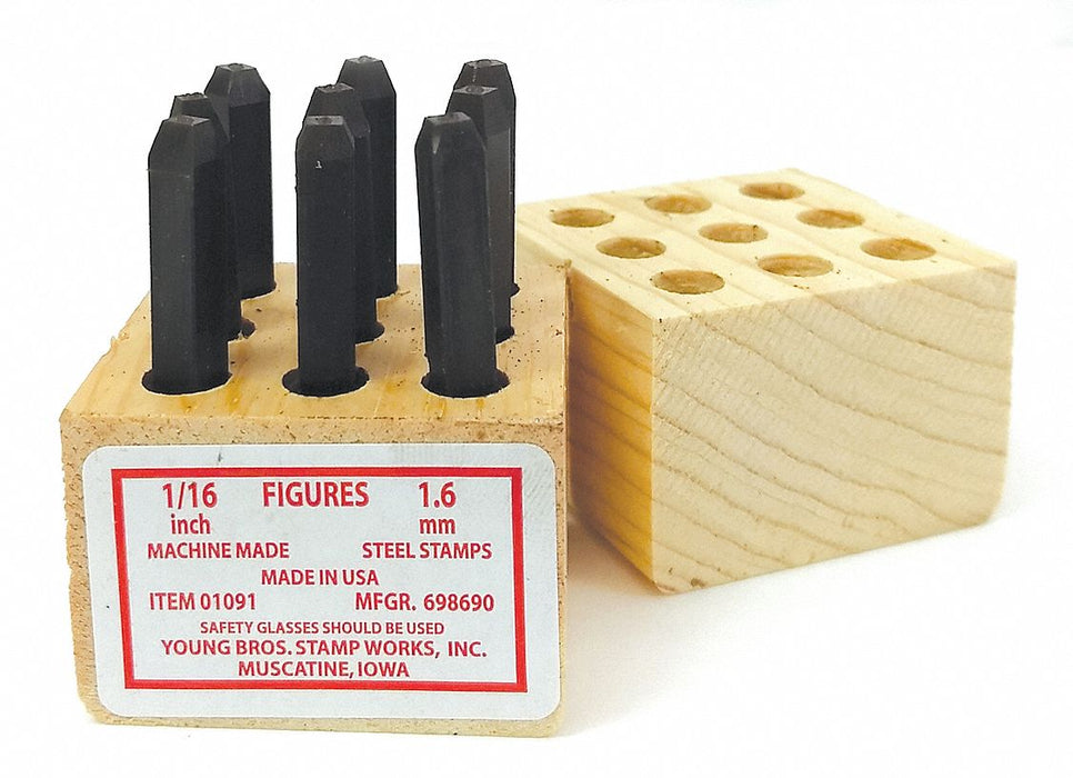 Hand Stamp Kit Number Set