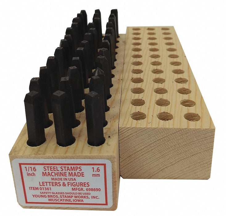 Hand Stamp Kit Letter/Number Set