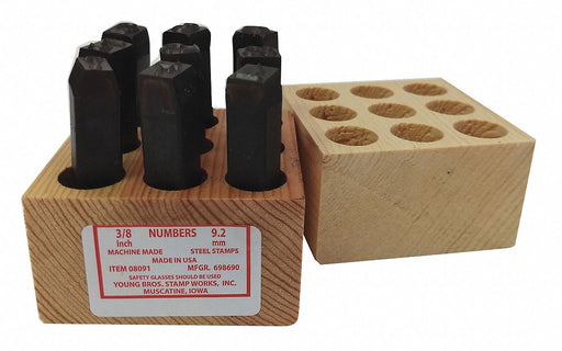 Hand Stamp Kit Number Set