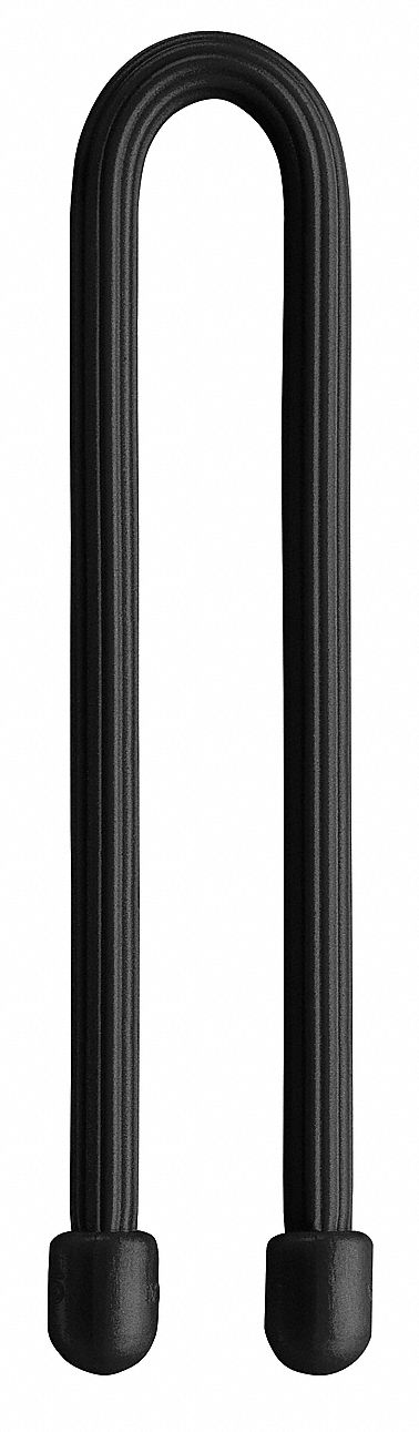 Gear Tie Black 6 in PK2