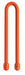 Gear Tie Orange 6 in PK2