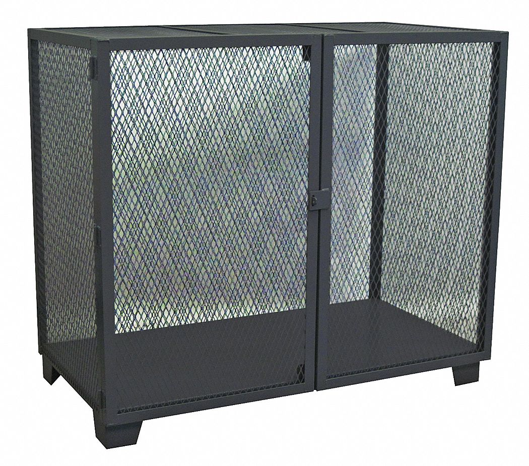 Open Storage Cabinet 54 H 72 W Black