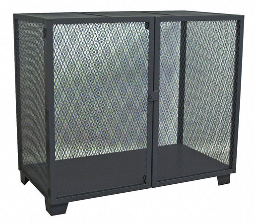 Open Storage Cabinet 54 H 60 W Black