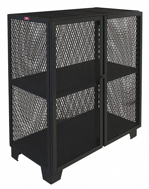 Shelving Cabinet 54 H 60 W Black