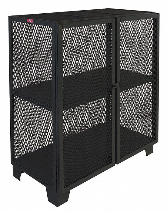 Shelving Cabinet 54 H 60 W Black