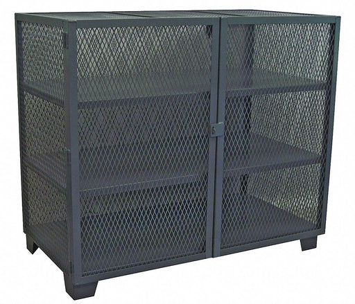 Shelving Cabinet 54 H 48 W Black