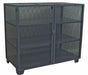 Shelving Cabinet 54 H 48 W Black