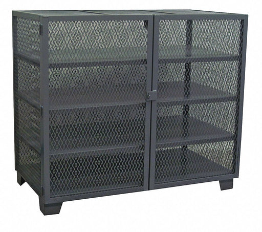 Shelving Cabinet 54 H 48 W Black